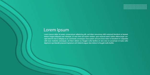 simple web banner papercut design