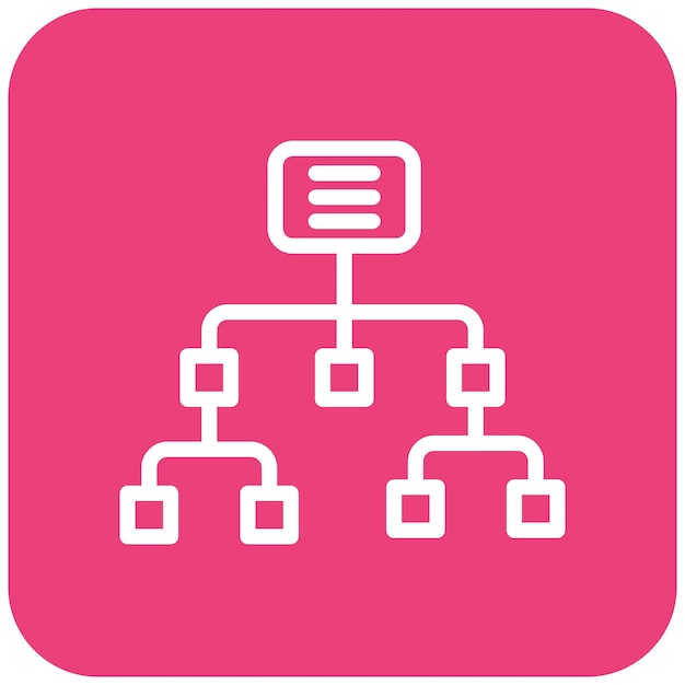 Sitemap Vector Icon Design Illustration