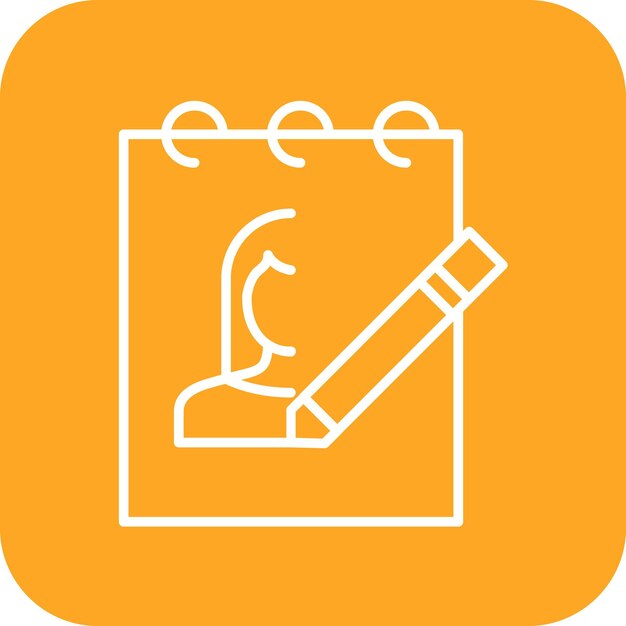 Sketching icon vector image Can be used for UX and UI