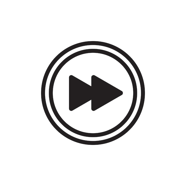 skip icon vector
