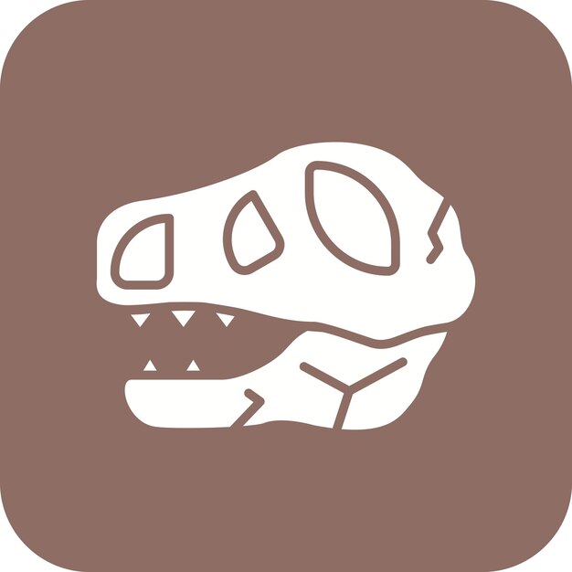 Skull icon vector image Can be used for Prehistoric