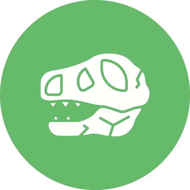 Skull icon vector image Can be used for Prehistoric