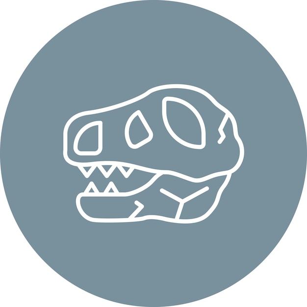 Skull icon vector image Can be used for Prehistoric