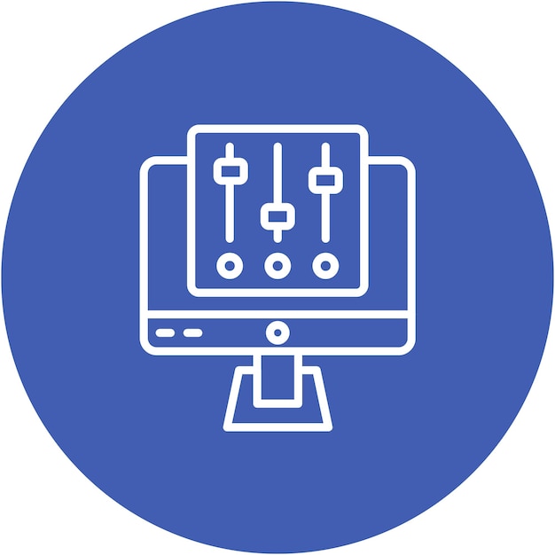 Sliders Vector Illustration Style