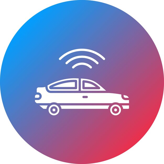 Smart Car icon vector image Can be used for Smart City