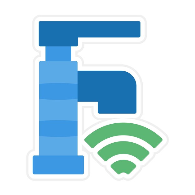 Smart Faucet icon vector image Can be used for Smart Home