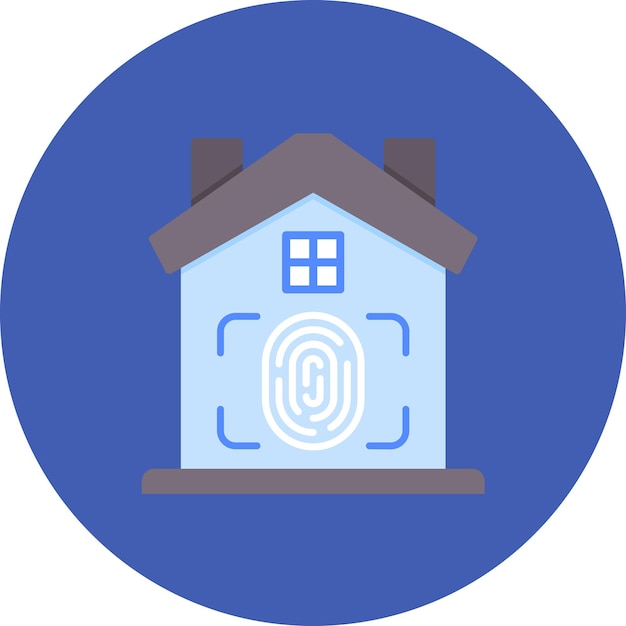 smart identification flat illustration