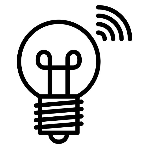 Smart Light Bulb icon vector image Can be used for Lighting