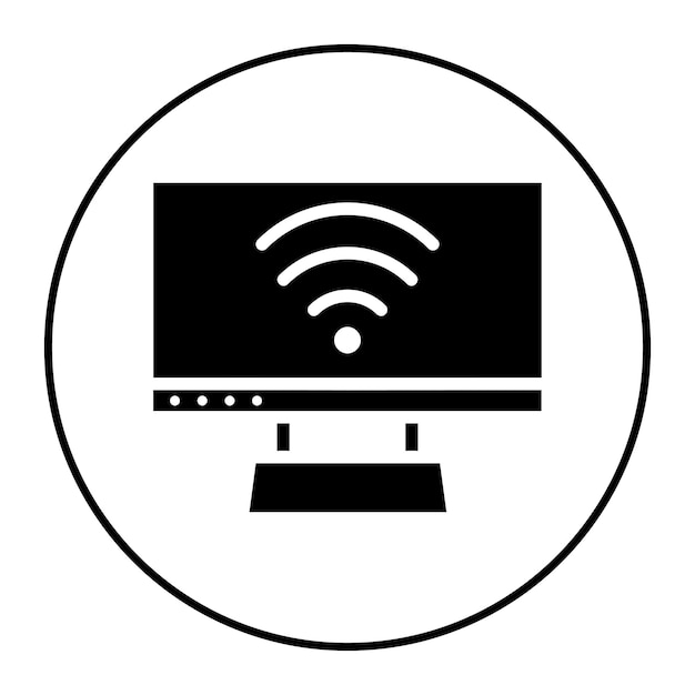 Smart Television icon vector image Can be used for New Media