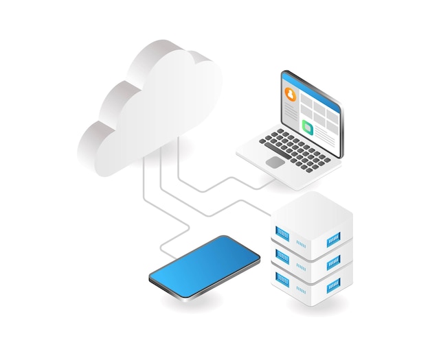 Smartphone computer cloud server