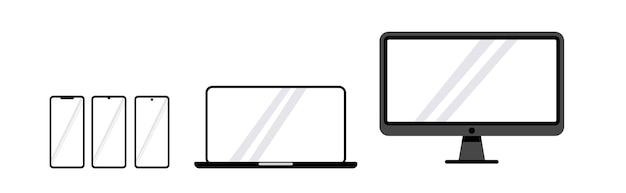 smartphone monitor lcd laptop and desktop monitor transparent