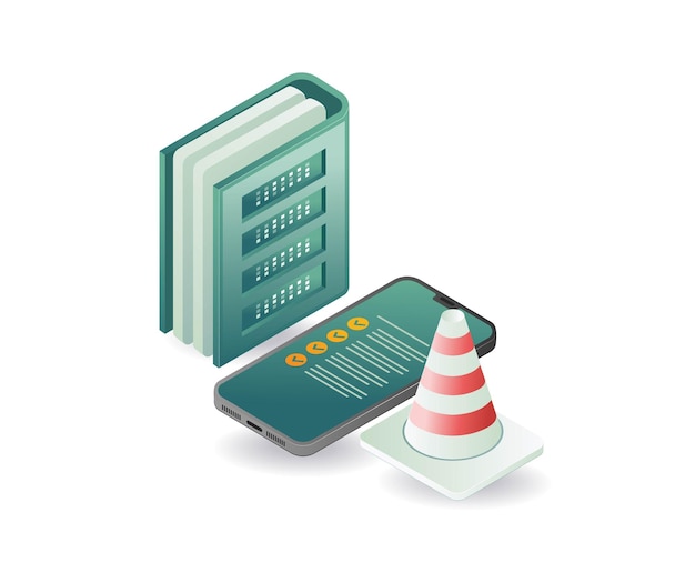 Smartphone server data repair management