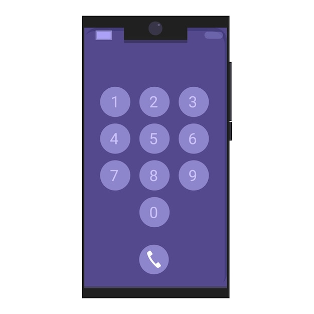 smartphone showing phone call application interface