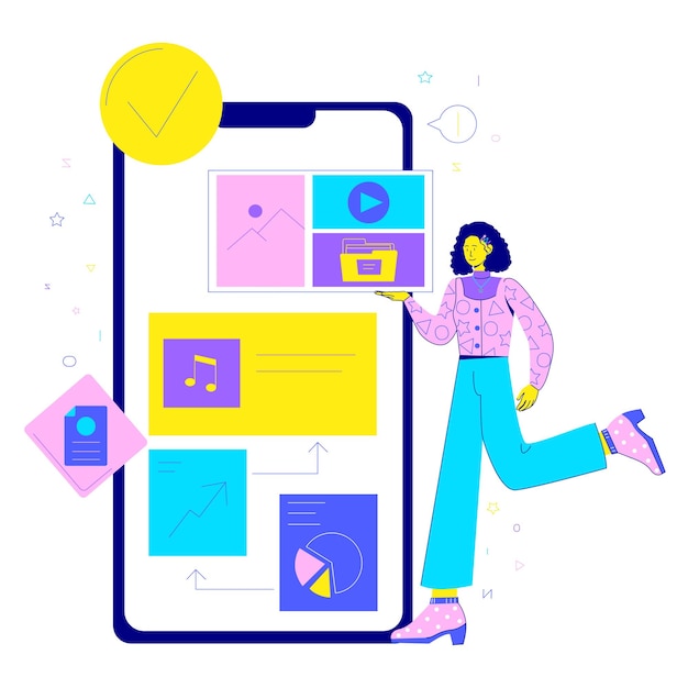 Smartphone user interface designing
