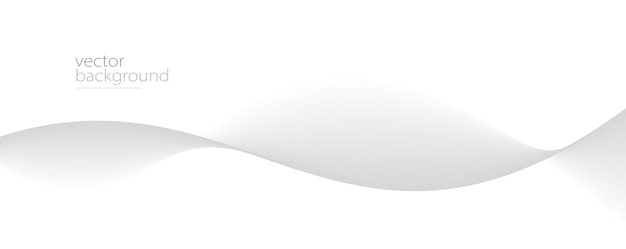 Smooth flow of wavy shape with gradient vector abstract background light grey design curve line energy motion relaxing image or technology