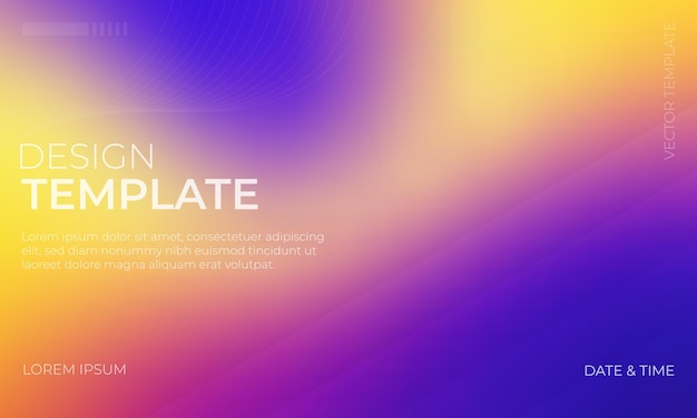 smooth indigo yellow purple vector gradient design