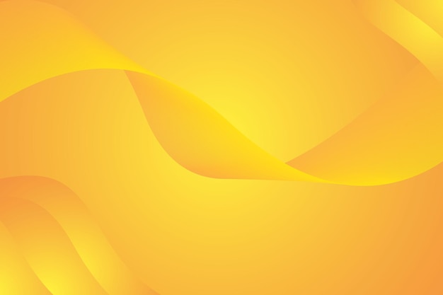 Smooth Wave Shape Gradient on Gold Background