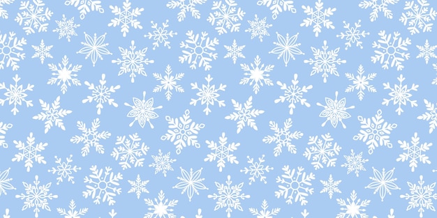 Snowflakes seamless pattern Trendy vector illustration for gift boxes cover design wrapping