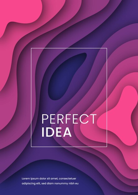 Social Media Abstract Colorful Background Perfect Idea Poster Design