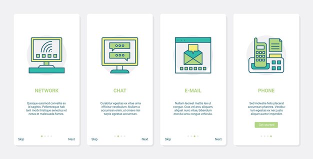 Social media communication and networking illustration