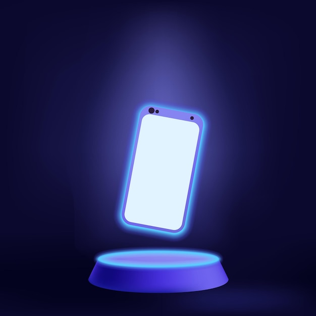 social media creative idea 3d concept with realistic design online social network business communication applications marketing time mobile phone vector illustration