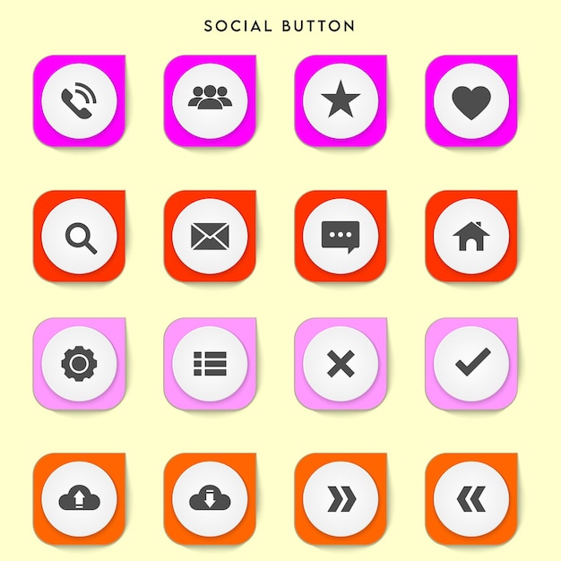 Social media Home button