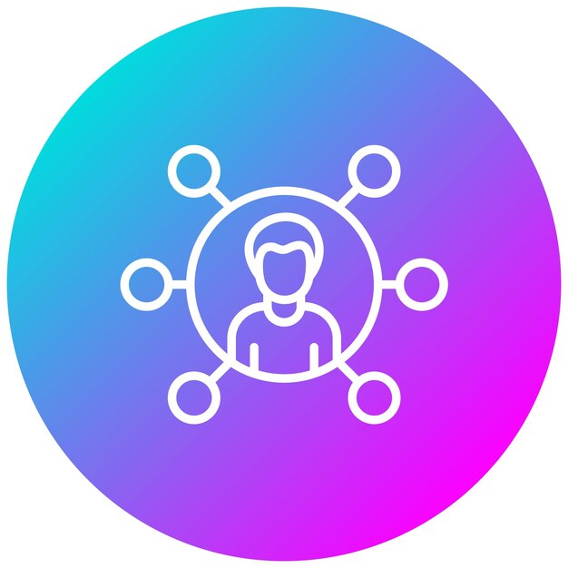 Social Network Vector Illustration Style