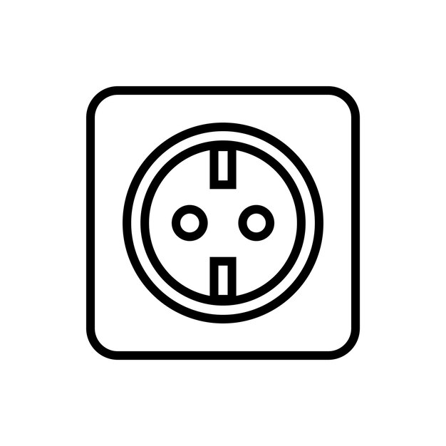 socket icon vector template illustration logo design