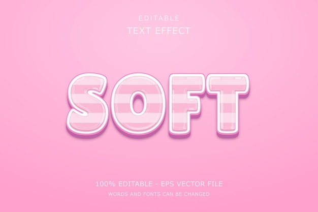 Soft 3D Text Effect