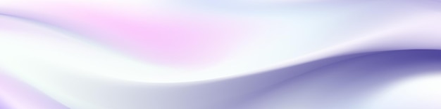 Soft and dreamy abstract banner with a flowing pink and purple wave