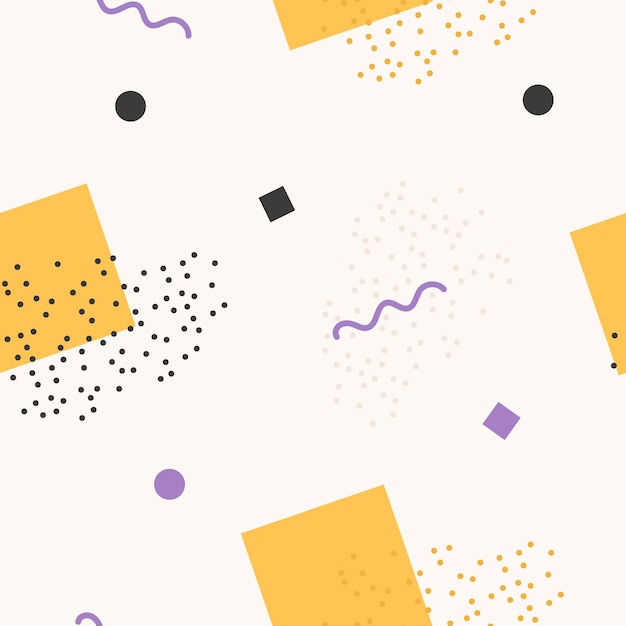soft colored memphis pattern design