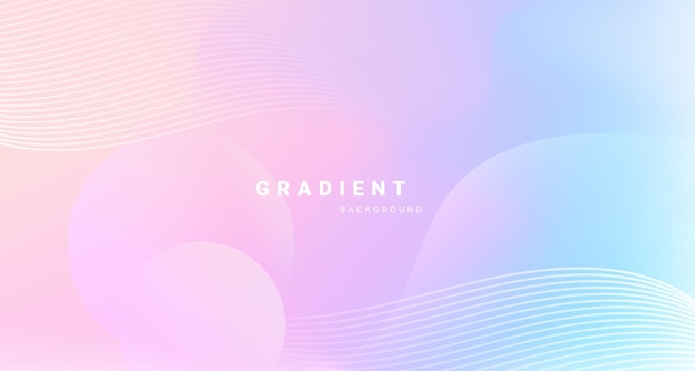 Soft Pastel Gradient with Flowing Shapes