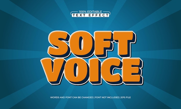 soft voice editable text effects with a kids and joy theme