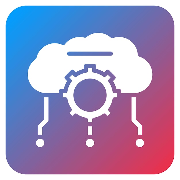 software as a service icon vector image can be used for professional services