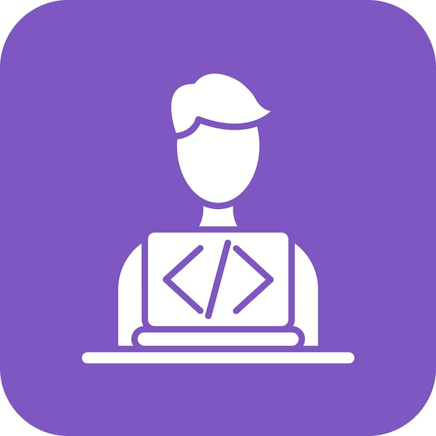 software developer icon vector image can be used for data analytics