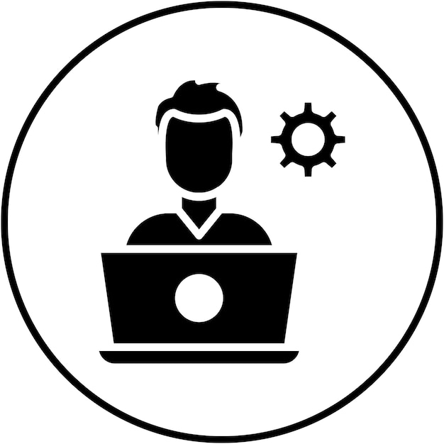 Software Developer vector icon Can be used for Computer Programming iconset