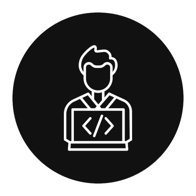 software developer vector illustration