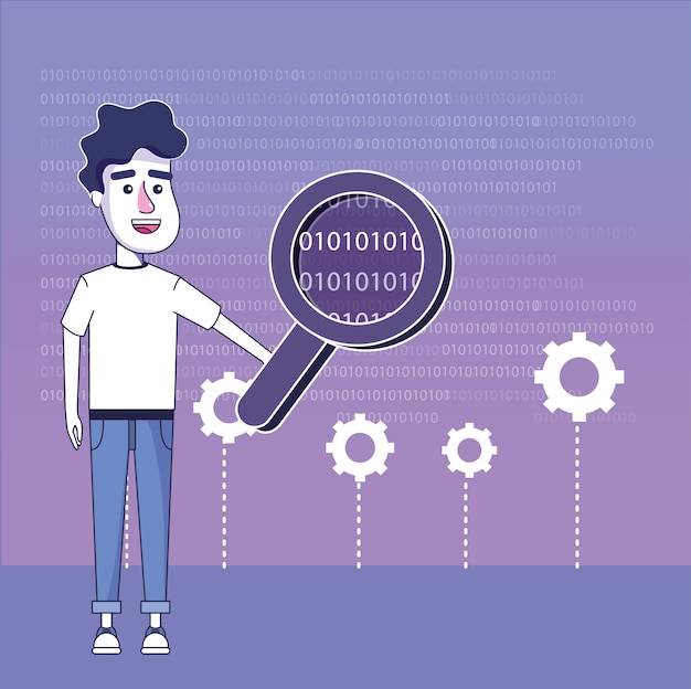 Software programmer cartoon