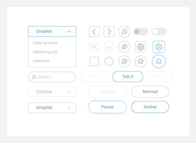Software UI elements kit