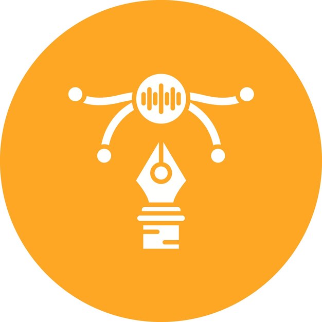 sound design icon vector image can be used for media agency