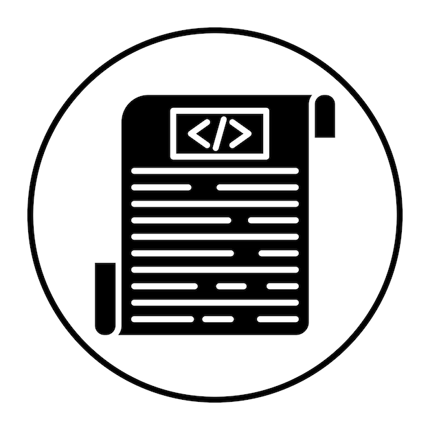 Source Code vector icon Can be used for No Code iconset