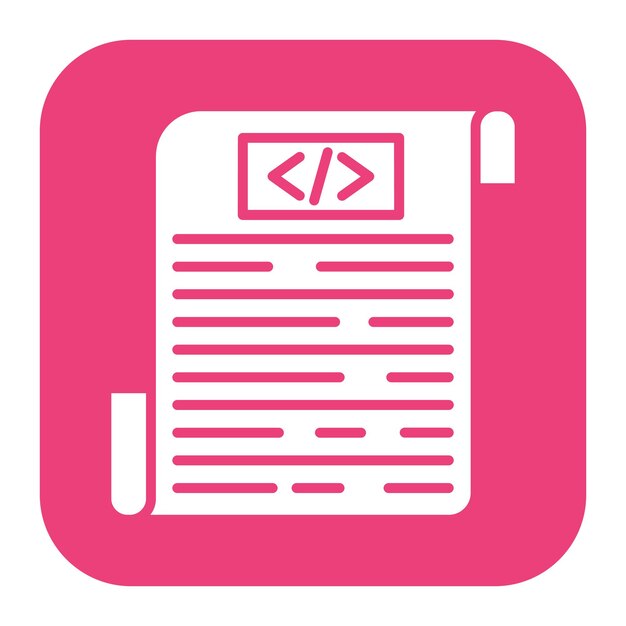 Source Code vector icon Can be used for No Code iconset