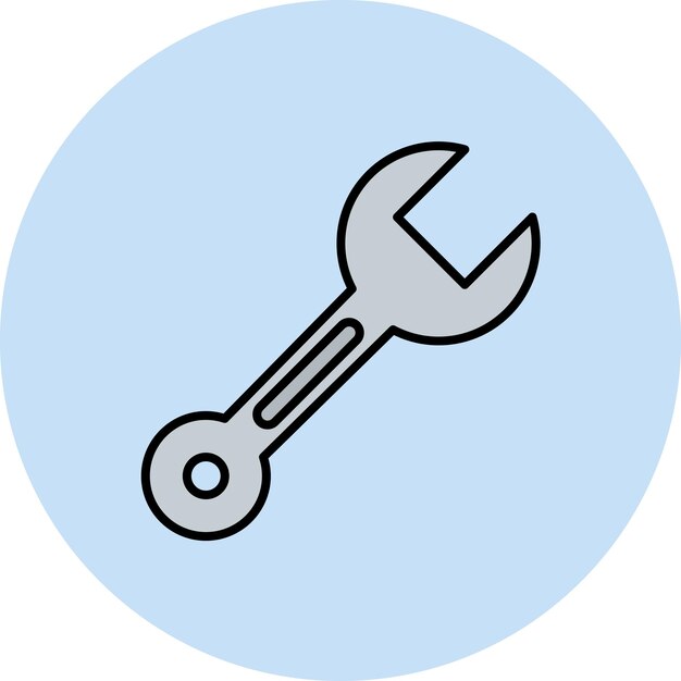 Spanner Flat Illustration