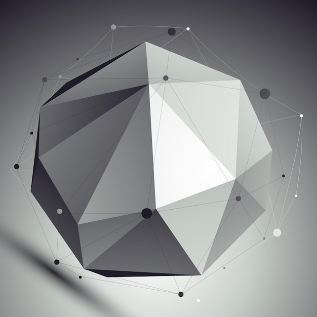 Spatial vector digital eps8 backdrop, dimensional technology undertone orbital element with wireframe placed over contrast background.