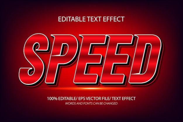 Speed editable text effect and editable text style