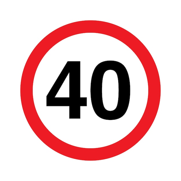 speed limit 40 km