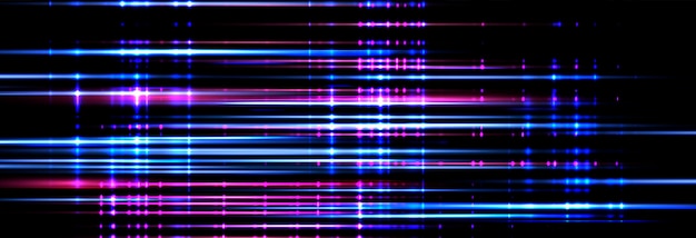 Speed rays light neon flow noise effect pink and blue glow speed lines light trails Glitch screen