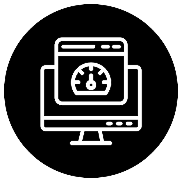 Speed test Vector Icon Design Illustration