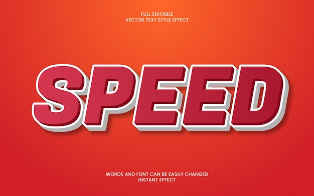 speed text effect