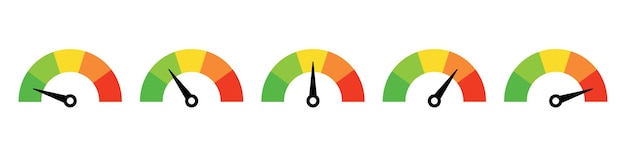 Speedometer tachometer icon Speed indicator sign Internet car speed Performance concept